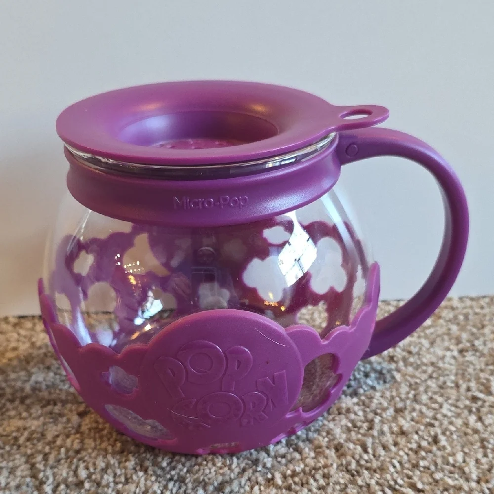 Microwave Popcorn Maker - Ecolution Micro-Pop Microwave Popcorn Popper Purple